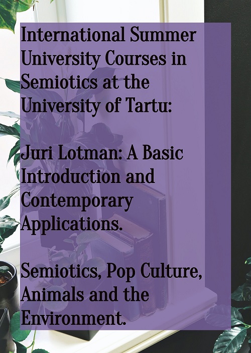 International Summer University Courses in Semiotics at the University of Tartu